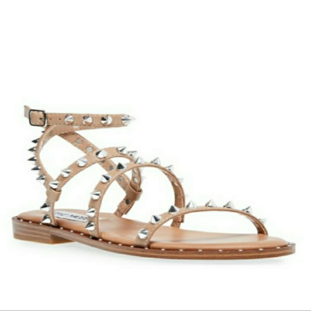 Steve Madden Transport Sandal Sz 7 Strappy Stud